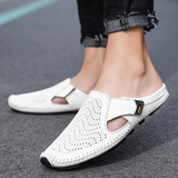 Sandalias de Cuero Italianas Transpirables