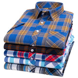 Camisa de cuadros de manga corta de algodón para Hombre