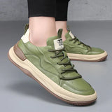 Zapatos de cuero con suela alta