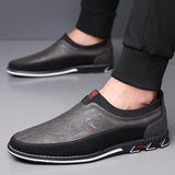 Zapatos de Cuero de Ciudad Slip-On