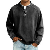 Daniel – Camisa estilo Henley de algodón premium para Hombre