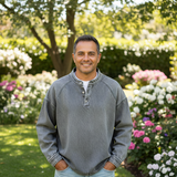 Daniel – Camisa estilo Henley de algodón premium para Hombre