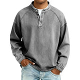 Daniel – Camisa estilo Henley de algodón premium para Hombre