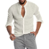 Camisa Intemporal de algodón y lino para Hombre