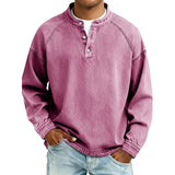Daniel – Camisa estilo Henley de algodón premium para Hombre