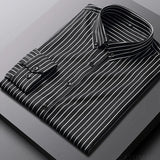 Camisa de rayas de algodón premium para Hombre – Amarillo