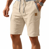 Victor - Pantalón Corto de Lino de Verano