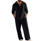 Zalecta - Conjunto de Ropa de Casa de Lino