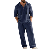 Zalecta - Conjunto de Ropa de Casa de Lino