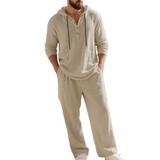 Zalecta - Conjunto de Ropa de Casa de Lino