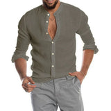 Camisa Intemporal de algodón y lino para Hombre