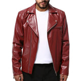 Chaqueta de Cuero Casual para Hombre