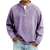 Daniel – Camisa estilo Henley de algodón premium para Hombre