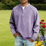 Daniel – Camisa estilo Henley de algodón premium para Hombre