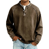 Daniel – Camisa estilo Henley de algodón premium para Hombre
