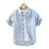 Camisa Atemporal de manga corta de lino para Hombre