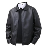 Chaqueta Bomber de Cuero Elegante