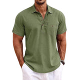 Camisa polo de lino