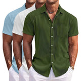 Camisa elegante de algodón premium para Hombre – Azul