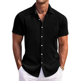 Camisa elegante de algodón premium para Hombre – Azul