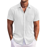 Camisa elegante de algodón premium para Hombre – Azul