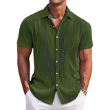 Camisa elegante de algodón premium para Hombre – Azul
