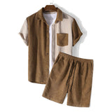 Conjunto de Dos Piezas - Camisa Waffle