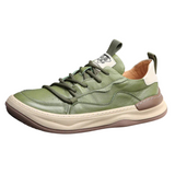 Zapatos de cuero con suela alta