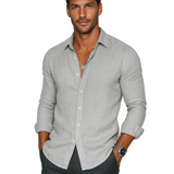 Camisa Atemporal de algodón premium para Hombre – Gris