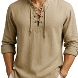 Camisa elegante de algodón premium para Hombre – Beige