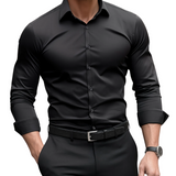 Camisa ajustada de algodón premium para Hombre