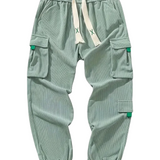 Pantalón Cargo en Tejido Acanalado