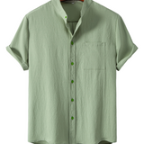 Camisa elegante de algodón premium para Hombre – Amarillo