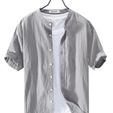 Camisa de Verano de Algodón y Lino