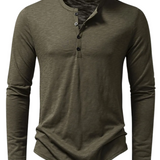 Camisa de polo de manga larga de algodón para Hombre