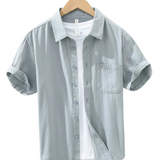 Camisa Atemporal de manga corta de algodón para Hombre