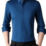 Camisa stretch antiarrugas de algodón premium para Hombre