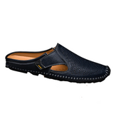 Sandalias de Cuero Italianas Transpirables