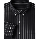 Camisa elegante de algodón para Hombre – Gris/Blanco