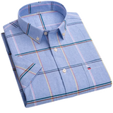Camisa elegante de algodón para Hombre – Gris Claro