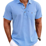 Camisa polo de lino
