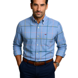 Camisa elegante de algodón para Hombre – Gris Claro