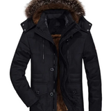 Chaqueta de Algodón con Capucha para el Invierno