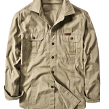 Camisa estilo cargo de algodón para Hombre