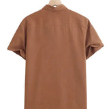 Camisa casual de manga corta de algodón para Hombre