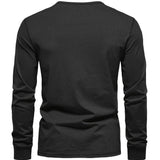 Camisa estilo Henley de algodón premium para Hombre