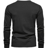 Camisa estilo Henley de algodón premium para Hombre