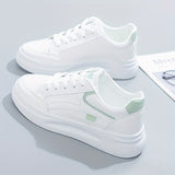 Stilrena vita sneakers med lätt komfort