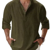 Piotr - Camisa de lino transpirable para hombre