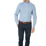 Camisa de cuadros de algodón premium para Hombre – Rojo